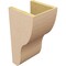 Ekena Millwork 8"W x 8"D x 16"H Wide Greensboro Rough Cedar Woodgrain TimberThane Corbel, Primed Tan CORUR08X08X16GRNRCPR - alternate 4